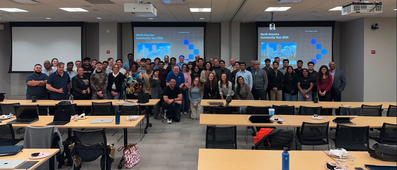 AWS Chicago members at the 2026 North America Community Tour